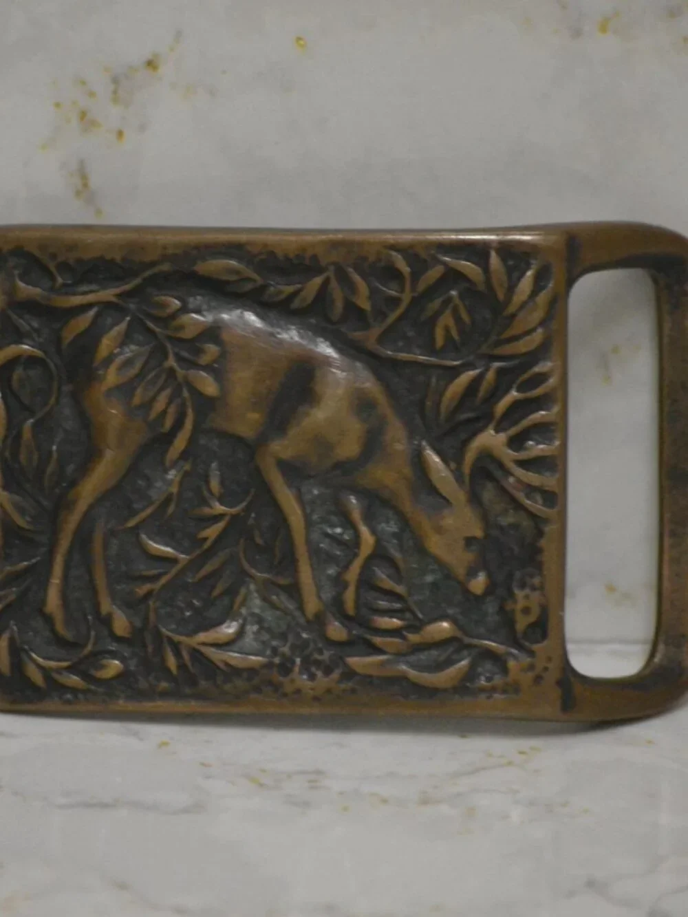 Tech Ether Guild Belt Buckle Whitetail Buck Deer